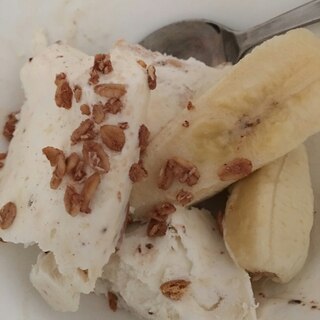 バナナ玄米フレークキャラメルアイス